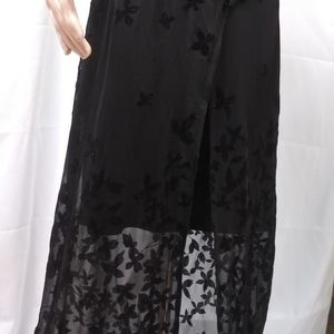 Black sheer party dress